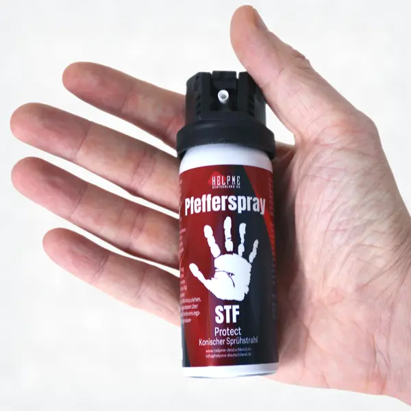 HelpMe Pfefferspray in der Hand liegend
